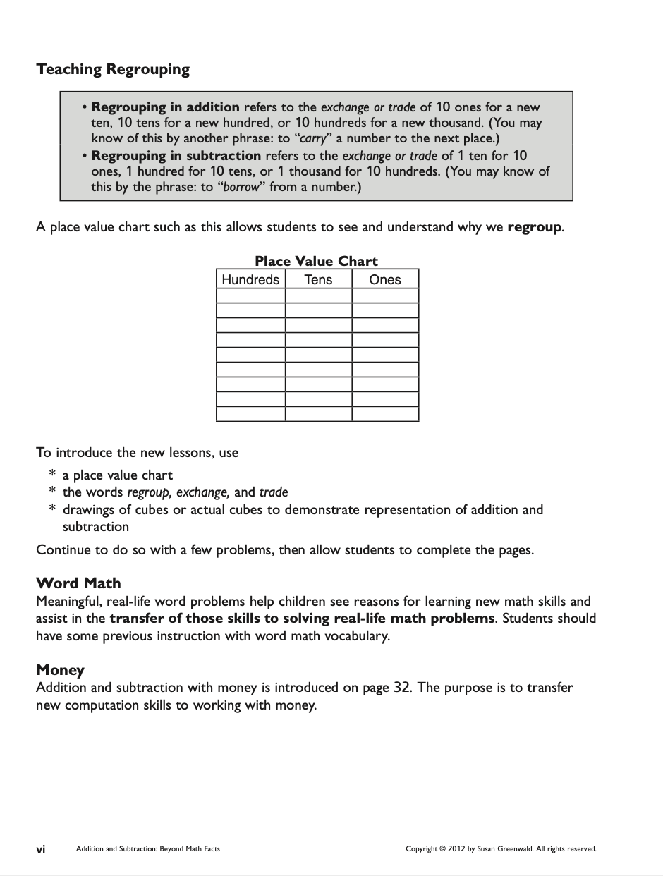 Regrouping-Place-Value-chart - Longevity Publishing